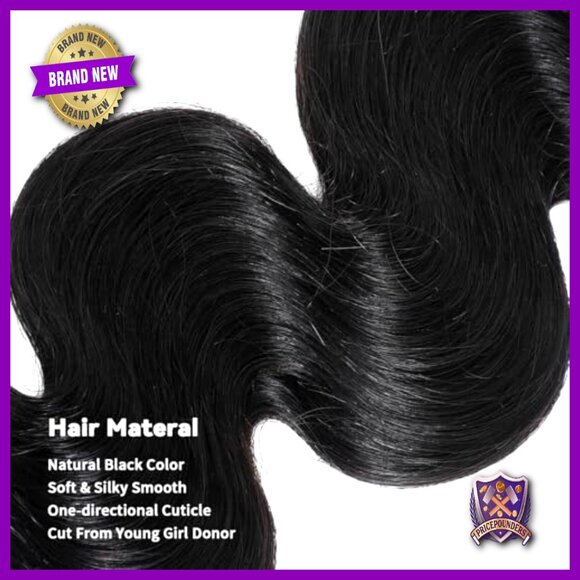 Raw Body Wave Human Hair Extensions 4 Bundles 20-26 Inch Virgin Indian Hair